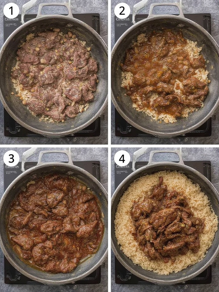 Caramelized Beef With Rice