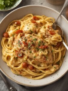 chicken pasta carbonara