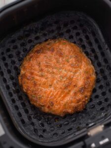 frozen salmon burger in air fryer