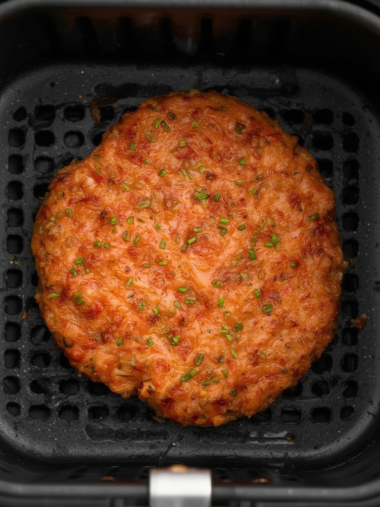 frozen salmon burger in air fryer