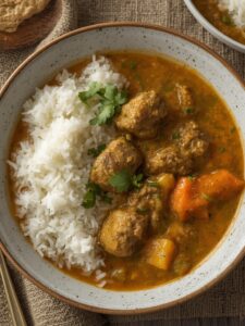 ground lamb curry with coconut milk