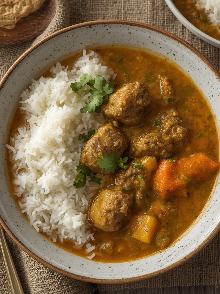 ground lamb curry with coconut milk