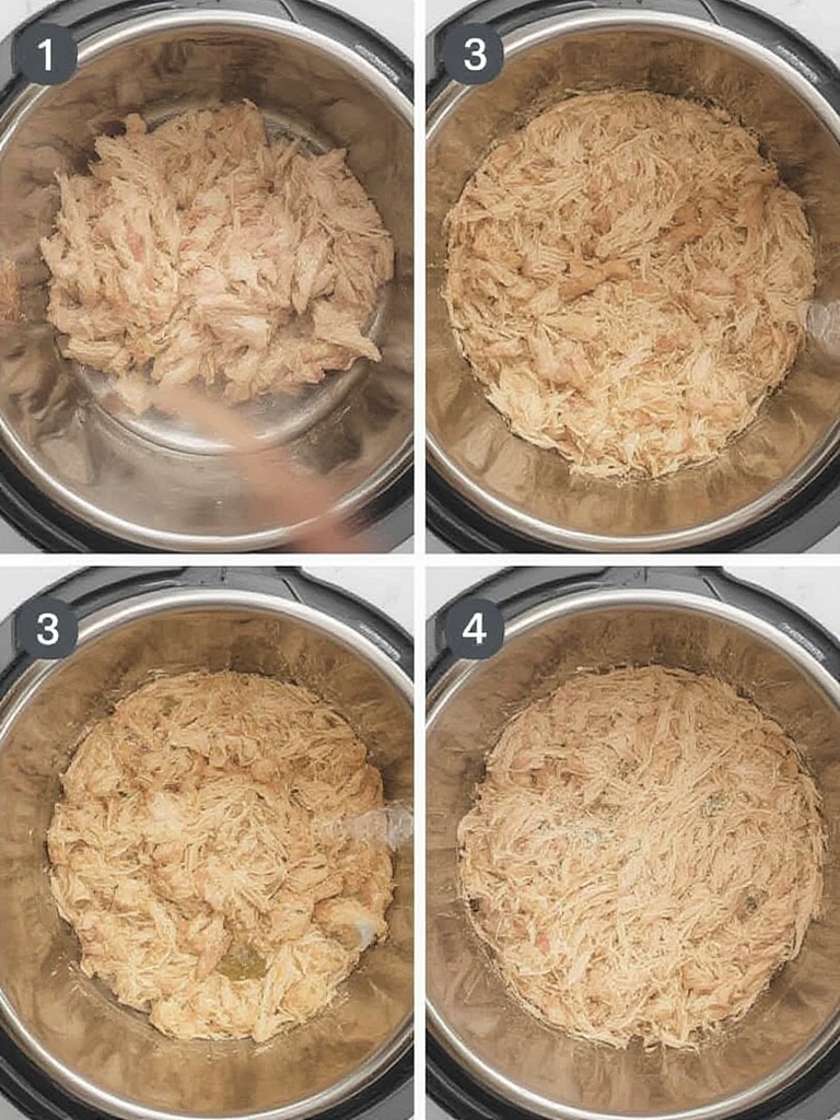 Crockpot Shredded Chicken steps
