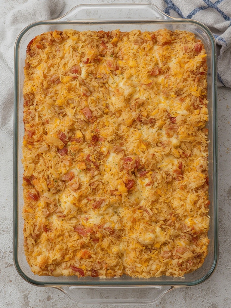 breakfast casserole with hash browns