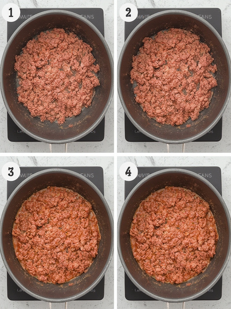 Fast meals with hamburger meat